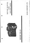 Ricoh XR 2 manual. Camera Instructions.